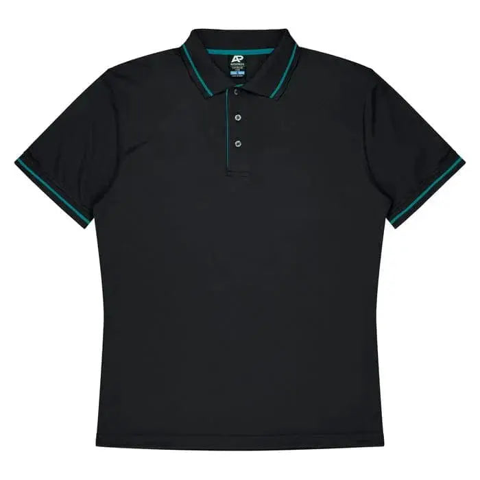 Aussie Pacific Cottesloe Kids Polo Shirt 3319 Aussie Pacific BLACK/TEAL 4
